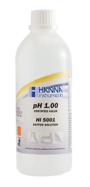 HANNA HI5001 pH 1.00 - 25oC Teknik Kalibrasyon Tamponu, 500 mL