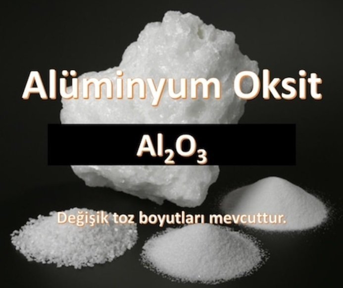 Alüminyum Oksit F60 - Al2O3 - 212-300mikron - 1 KG