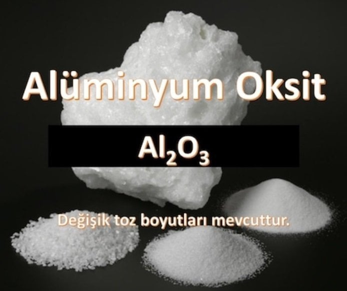 Alüminyum Oksit F14 - Al2O3 - 1180-1700mikron - 25 KG