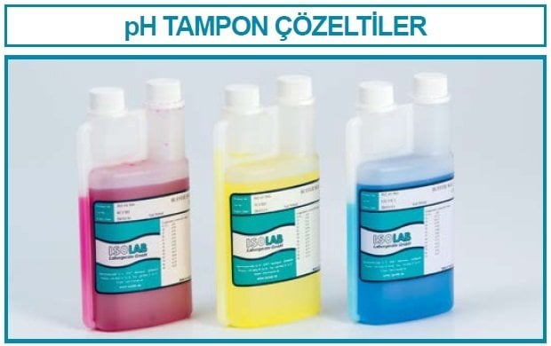 İSOLAB 502.10.250 pH tampon çözeltisi - pH 10 - çift boyunlu şişede - 250 ml (1 adet)