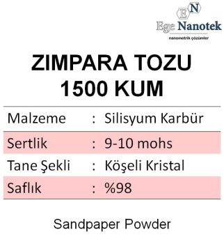 1500 Kum Zımpara Tozu Silisyum Karbür P1500