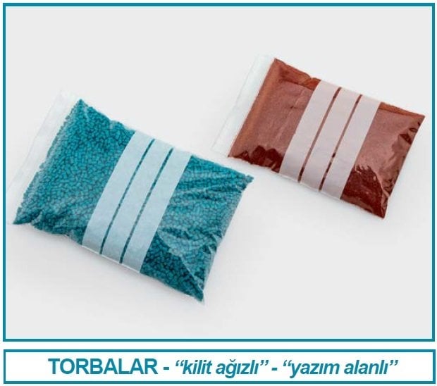 İSOLAB 039.08.100 torba - numune - P.E - kilitli ağızlı - 3 yazım alanlı - 70 x 100 mm (100 adet)