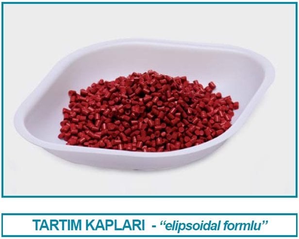 İSOLAB 037.05.030 tartım kabı - P.S - elips form - beyaz - 30 ml (100 adet)