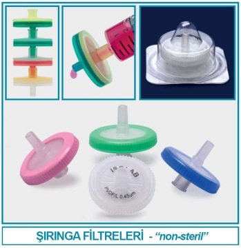 İSOLAB 094.07.009 şırınga filtre - steril - ISOLAB - PTFE - hidrofilik - 0.22/25 - 50 adet