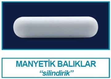 İSOLAB 057.01.030 manyetik balık - 30 x 6 mm (10 adet)