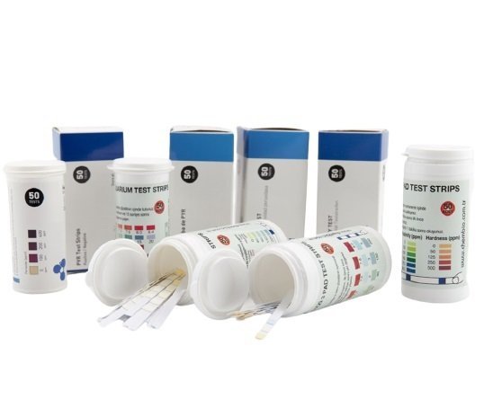 Klor-pH Test Strips Şeritleri Kağıdı