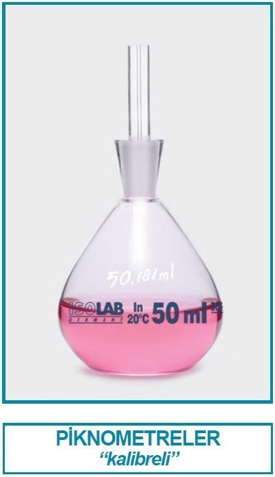 İSOLAB 023.02.025 piknometre - kalibreli - 25 ml (1 adet)