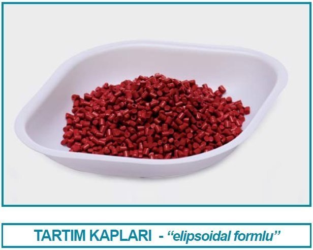 İSOLAB 037.15.030 tartım kabı - P.S - elips form - beyaz - 30 ml - gamma steril (10 adet)