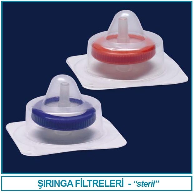 İSOLAB 094.06.004 şırınga filtre - steril - M&Nagel - PET - 0.45/25 (50 adet)