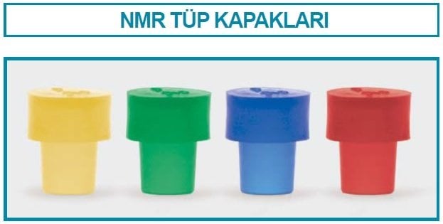 İSOLAB 072.01.003 NMR tüp kapak - kırmızı (100 adet)