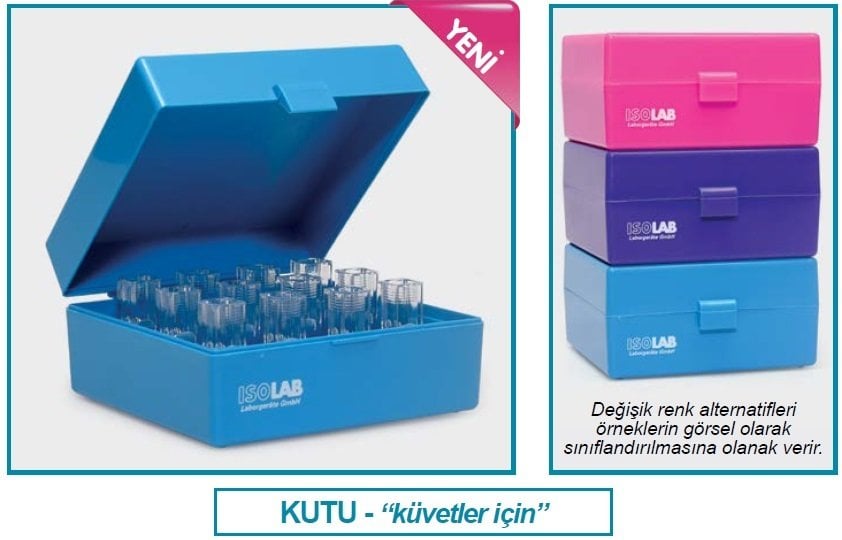 İSOLAB 098.03.001B kutu - küvet için - mavi (1 adet)