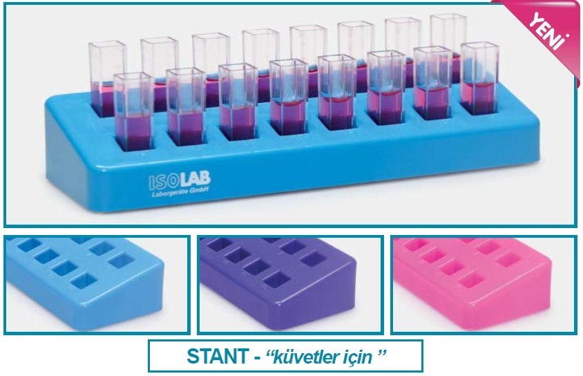 İSOLAB 098.03.002P stant - küvet için - mor (1 adet)