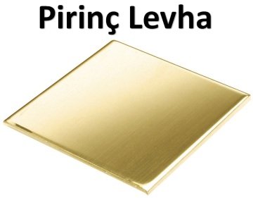 0.5 mm Pirinç Levha 1000x500 mm