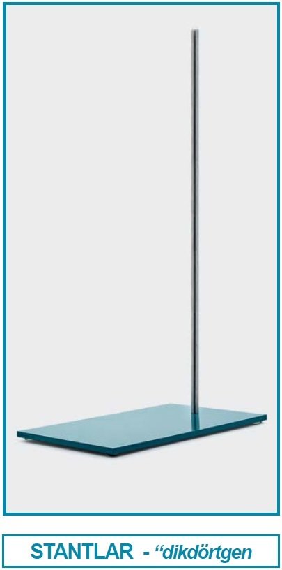 İSOLAB 049.01.130 laboratuar standı - metal - dikdörtgen form - 130 x 210 mm (1 adet)