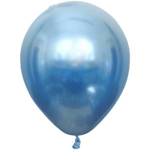 Mavi Krom Balon 10 Adet