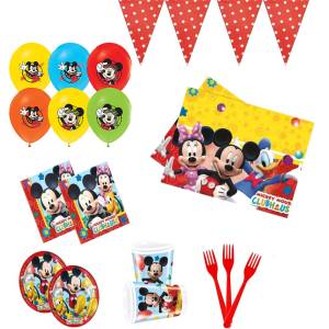 Mickey Mouse Lisanslı Parti Seti 8 Kişilik