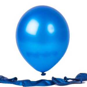 Metalik Balon Mavi 10 Adet
