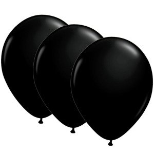 Metalik Balon Siyah 10 Adet