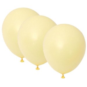 Makaron Balon Sarı 10 Adet