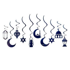 Ramazan Metalik Mavi Sarkıt Süs