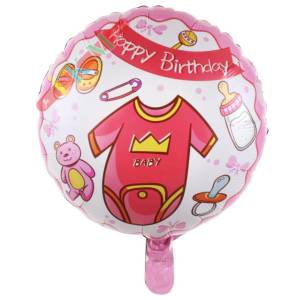 Baby Happy Birthday Folyo Balon Pembe