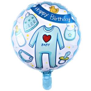 Baby Happy Birthday Folyo Balon Mavi