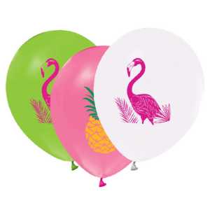 Flamingo Ananas Balon 10 Adet