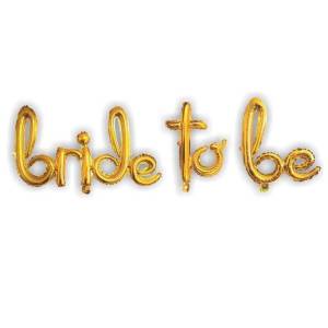 Bride To Be El Yazılı Folyo Balon Gold 40 cm