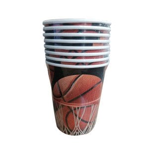 Basketbol Karton Bardak Set 8 Adet