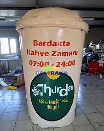 Şişme Bardak Yer Reklam Balonu