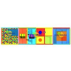 Uzaylı Softplay Oyun Alanı 8x2x2.5m