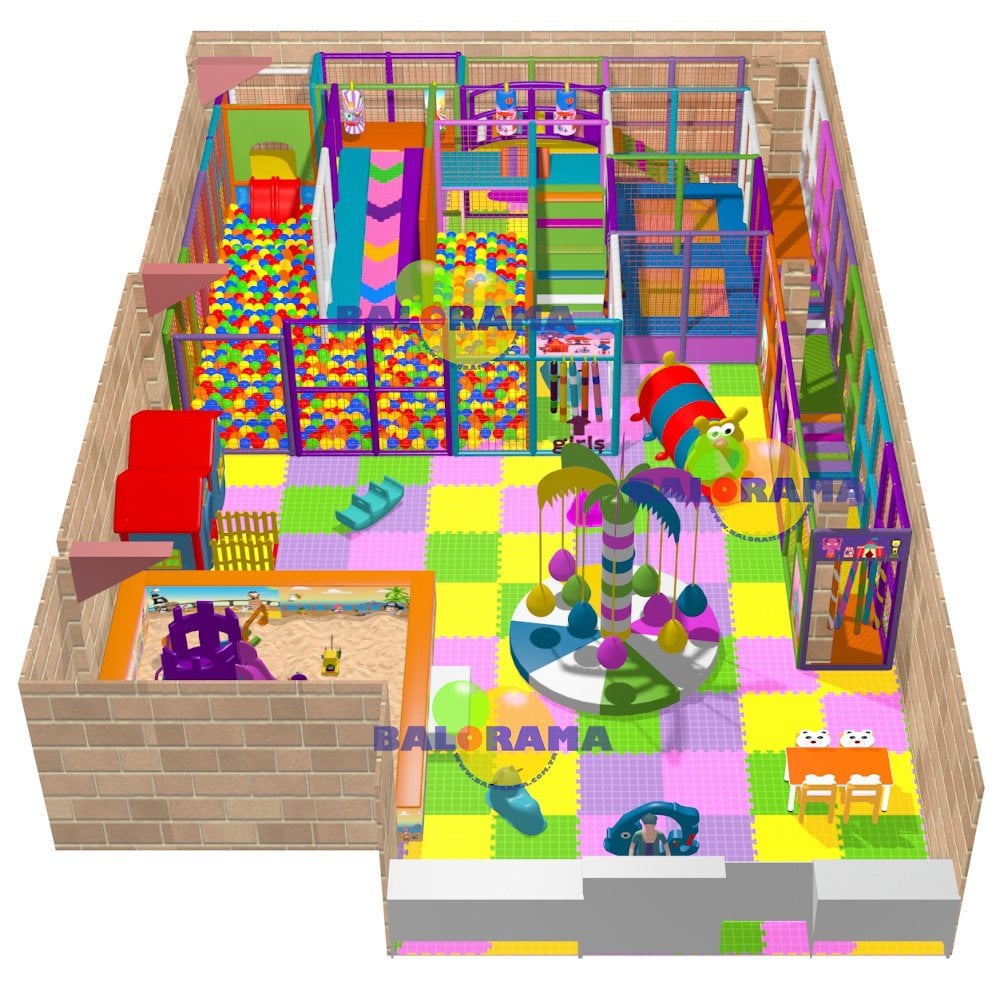 Softplay Oyun Alanı 160 m²