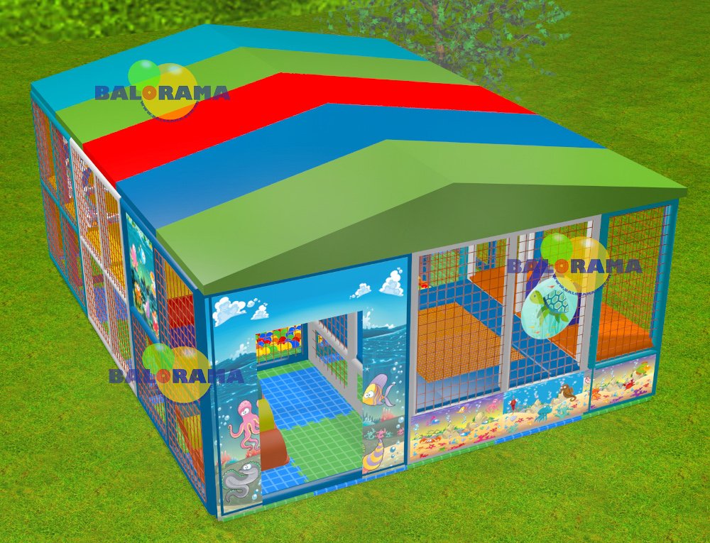 Çatılı Softplay Kapalı Top Havuzu 6x5x3.2h Mt