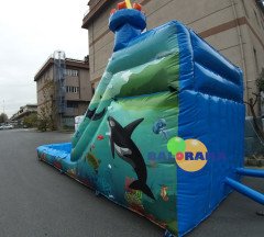 Şişme Aquapark Kaydırak 7x4x4.2h Mt