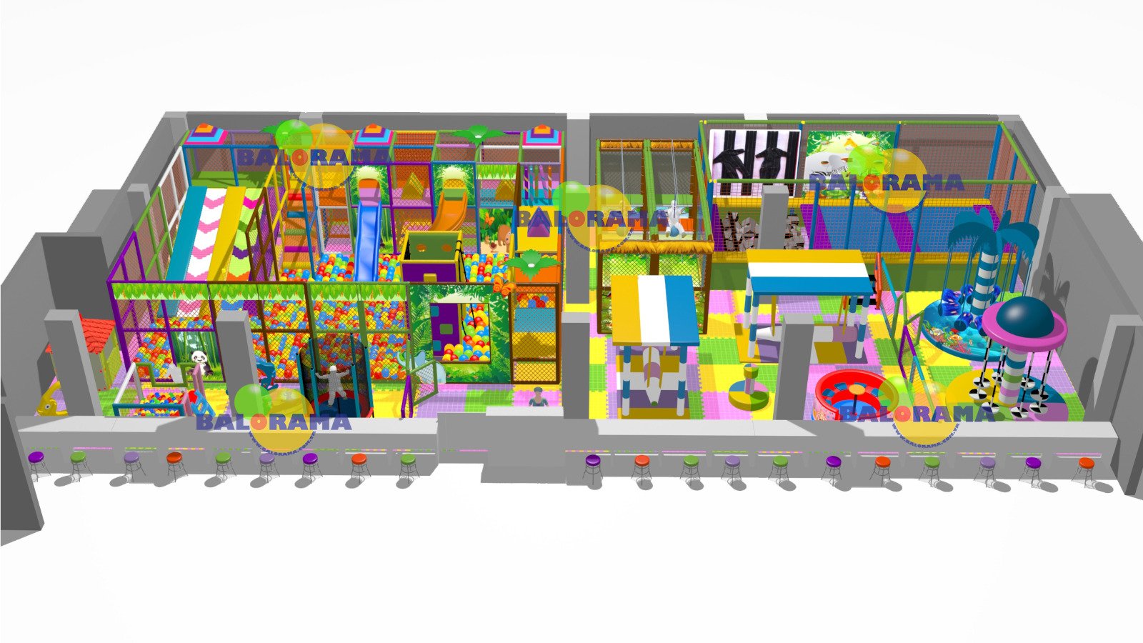 Softplay İç Mekan Oyun Alanı 210m2