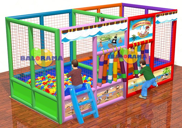 Trambolinli Top Havuzu 4x2x2m