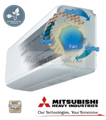 Mitsubishi SRK35ZSX-WS Diamond  A+++ 12 BTU Inverter Klima