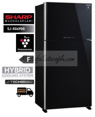 SHARP Buzdolabı SJ-XG690G-BK (Dijital Model SİYAH)