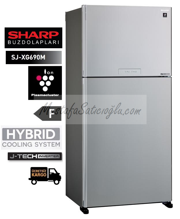 SHARP Buzdolabı SJ-XG690M-SL (Standart Model İNOX)