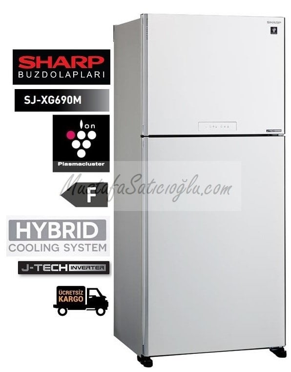SHARP Buzdolabı SJ-XG690M-WH (Standart Model BEYAZ)