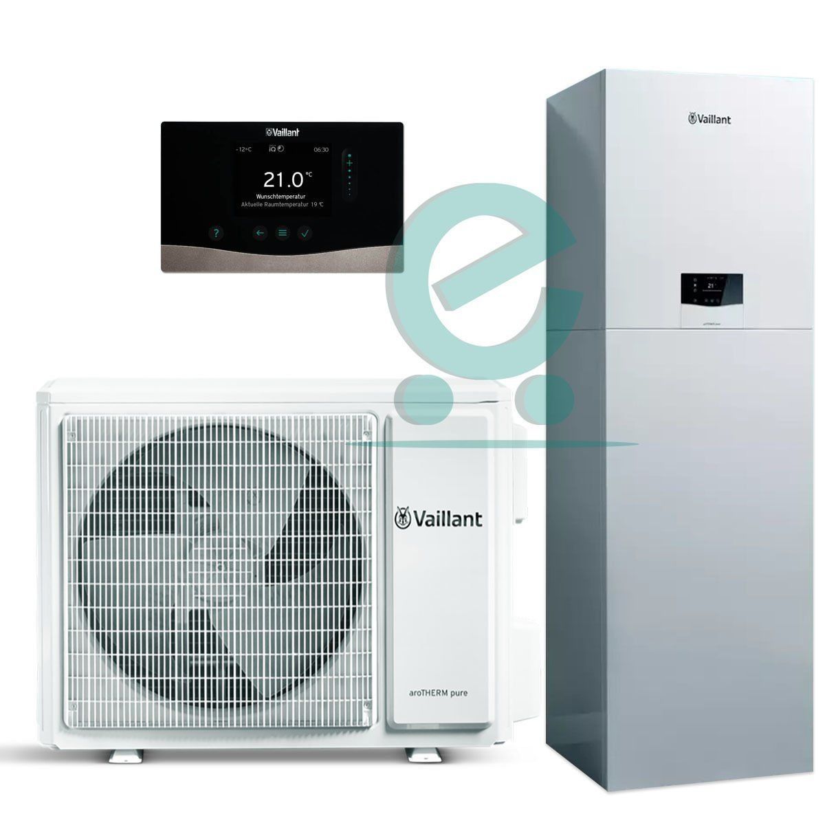 Vaillant aroTHERM pure 10 kW Split Isı Pompası - 190 lt Boylerli