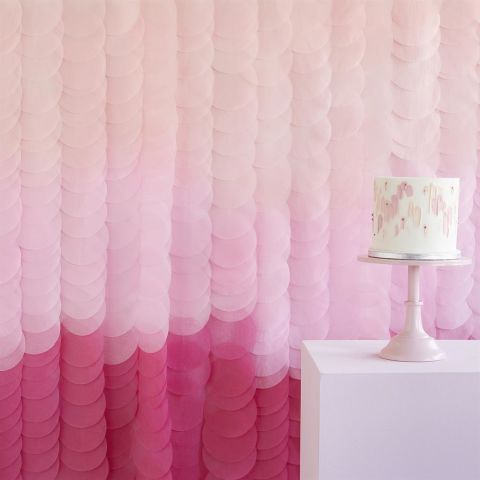 Gigner Ray - Backdrop Tissue Paper Discs Pink Ombre