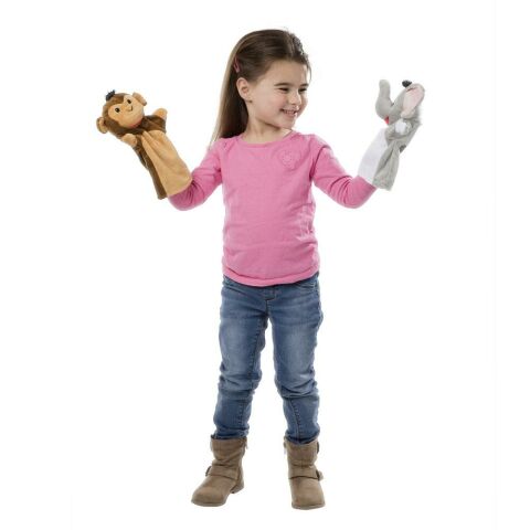 Melissa&Doug El Kukla Seti - Hayvanat Bahçesi - Hand Puppets