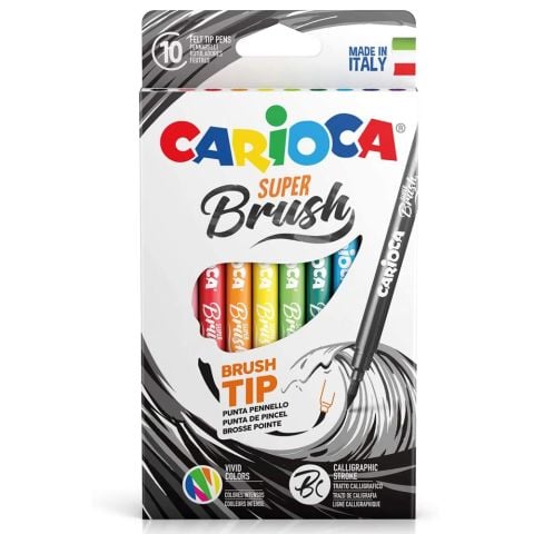Carioca Super Brush Keçeli Boya Kalemi 10'lu