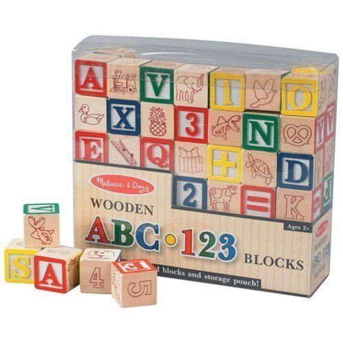 Melissa & Doug Ahşap Bloklar - ABC/123