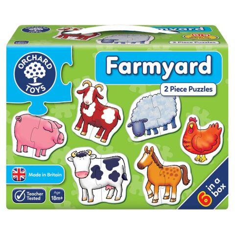Orchard Toys Farmyard / Çiftlik Hayvanları İkili Puzzle 18 Ay+