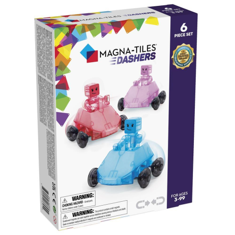 Magna-Tiles - Dashers 6-Piece Set - Hızlı Sürücüler 6 Parça