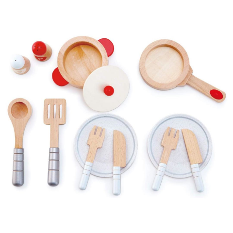 Hape Oyuncak Pişirme ve Servis Seti / Cook & Serve Set