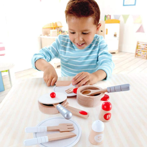 Hape Oyuncak Pişirme ve Servis Seti / Cook & Serve Set