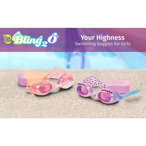 Bling2o Princes Crown Peach Pink Pembe Çocuk Deniz Gözlüğü